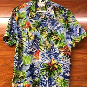 King Arthur Vaction Wear Men's Hawaiian Shirt Sz X Large Made in Taiwan